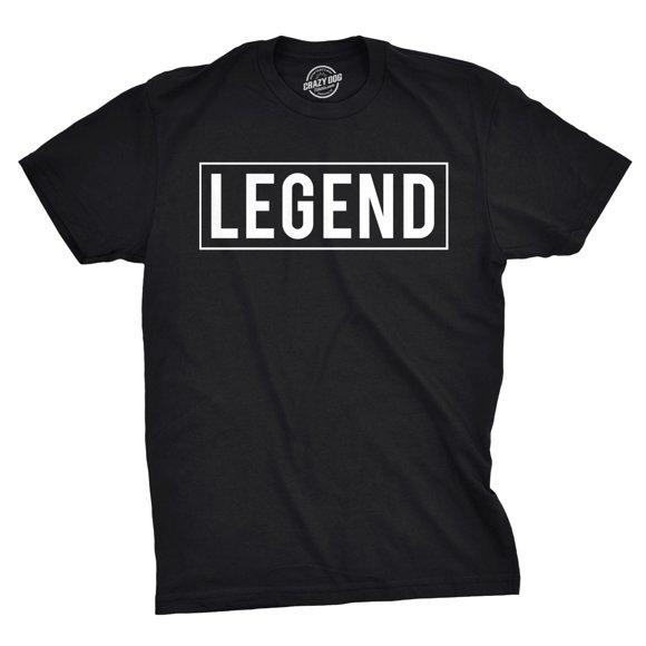 T-shirts Humoristiques pour Hommes Légende T-Shirt de Vantardise Slogan Hilarant Nouveauté T-Shirt Vintage (Noir) - L