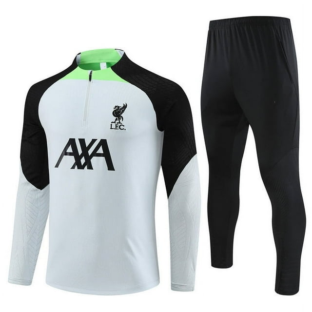 Liverpool long sleeve football shirt adult children warm-up clothes long sleeve sportswear light gray