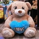 thumbnail image 2 of Pelucheria Oso Rechoncho Beige LOVE con corazon Azul, 2 of 5