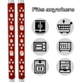 thumbnail image 3 of Fundas para manillas de nevera Miaowater, 4 unidades, color rojo navideño, 3 of 6