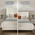 thumbnail image 4 of Harper Tall Headboard Upholstered Bed / 54" High Headboard / Elegant Simplicity / No Box Spring Needed / Easy Assembly / King / Ivory Boucle, 4 of 9