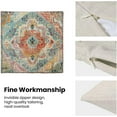 thumbnail image 6 of Boho Pillow Covers 16x16 Inch Set of 2, Bohemian Carpet Vintage Pattern Decorative Throw Pillowcase Boho Colourful Retro Linen Outdoor Farmhouse Cushion Cover for Sofa Couch Bed Living Room, 6 of 7