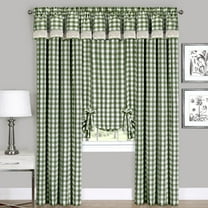 Achim Home Furnishing: Buffalo Sage Plaid Modern Window Curtain Panel : 58" x 24" Tier Pair