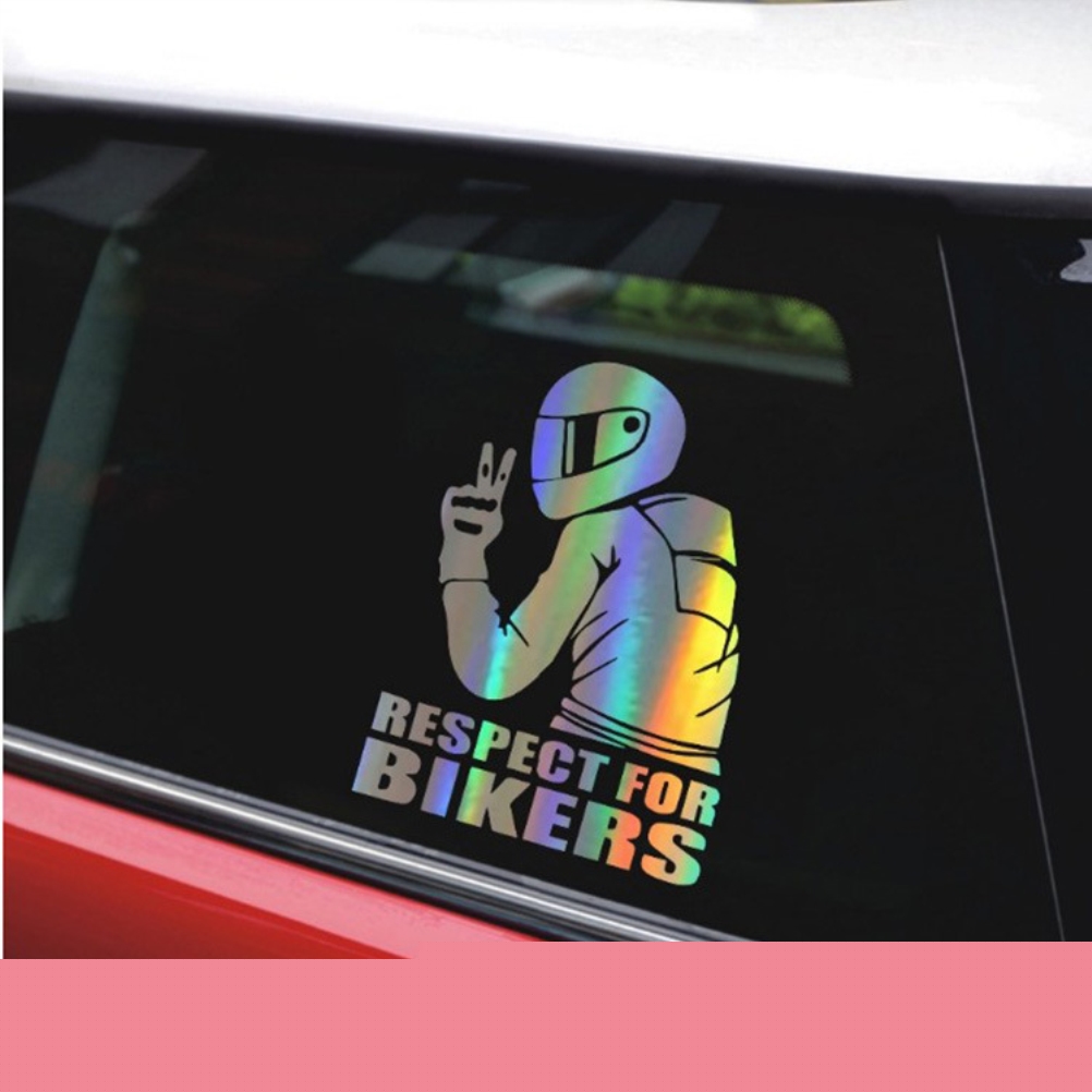 thumbnail image 4 of Respeto A Los Ciclistas Pegatina Reflectante Pegatinas Para Coche Pegatina De Decoración Para Coche A La Moda ANGGREK Otros Vehículos, 4 of 8