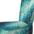 thumbnail image 4 of Designart "Turquoise Calm IX" Teal Abstract Landscape Upholstered Accent Chair - Modern Arm Chair For Living Room, 4 of 5