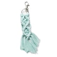 thumbnail image 2 of Mini Macrame Keychain, Boho Woven Bag Pendant with Tassels Handcrafted Accessory for Car Key Purse Phone Supplies, 2 of 7