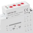 thumbnail image 3 of Relé de tiempo de salida de pulso Tamaño mini Instalación en riel DIN Relé de carcasa ignífuga ABS AC DC 12V?240V, 3 of 8