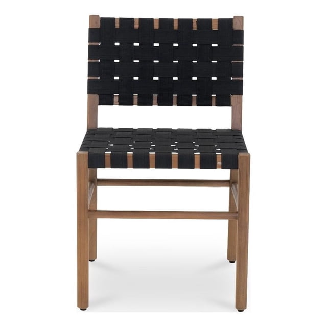Moe's Home Collection Mira Chaise de Salle à Manger d'Extérieur Chaises de Salle à Manger en Bois Noir