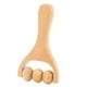 thumbnail image 2 of Masajeador de rodillo manual de madera, herramienta profesional de masaje corporal para espalda y hombros. Estilo A, 2 of 9