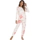 thumbnail image 1 of Conjunto de pijamas con estampado para mujer, ropa de estar por casa, traje de casa con teñido anudado, para otoño, Halloween y Navidad, 1 of 4
