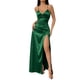 thumbnail image 3 of TaTaai Women‘s Satin Slip Dress, Spaghetti Strap V-Neck Backless Slit Midi Dress, Tie Side Slit Evening Gown, Wedding Guest Party Dress Gift, 3 of 7