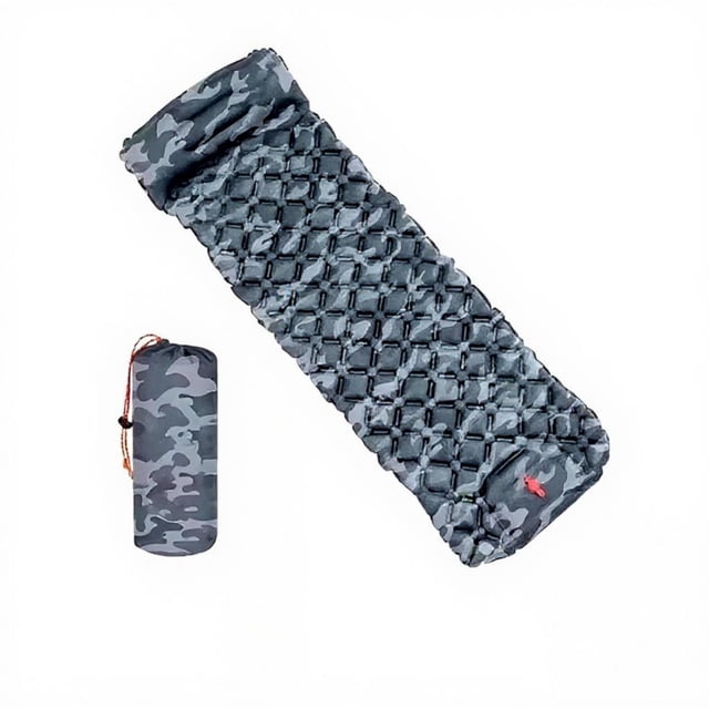 Abbraccia Colchón inflable para camping, cama de aire portátil, esterilla gruesa, resistente a la humedad, con bomba integrada