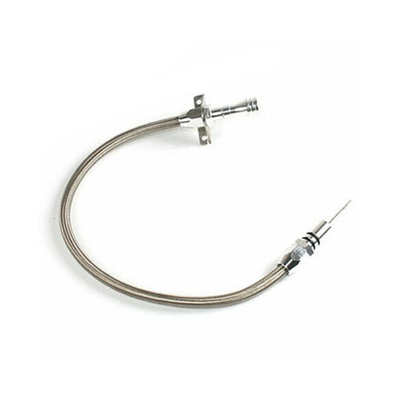 Wauebuly Replacement for Chevy TH-350/TH-400 Turbo SBC BBC Flexible Stainless Transmission Dipstick Silver