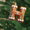thumbnail image 5 of 26 Gingerbread Alphabet Letters A to Z, 8cm Decorative Christmas Tree Hanging Ornaments-H, 5 of 6