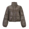 thumbnail image 5 of Winter Coats for Women Short Puffy Jacket Stand Collar Winter Warm Coat Outerwear Casual Quilted For Ladies Fashion Coats Winter Jackets for Women, 5 of 9