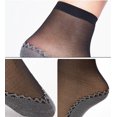 thumbnail image 4 of CAILDANL Women's 6 Pairs Silky Anti-Slip Cotton Sole Sheer Ankle High Tights Hosiery Socks Reinforced Toe, 4 of 6