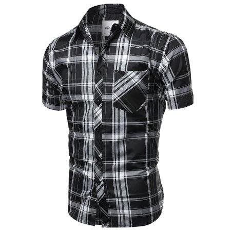 FashionOutfit - FashionOutfit Men's Casual Short Sleeve Buttondown ...