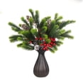 thumbnail image 4 of Artificial Branch Christmas Decor, with Berries Pinecone 5 Styles for Home Tree, 19.7in for Mantel Centerpiece Wreath Decor, 4 of 5