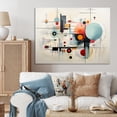 thumbnail image 1 of Designart Large Abstract Suprematism Wall Art, Geometric Metamorphosis Colorful Suprematism , Abstract Suprematism Wall art decor, Multi-Color Modern Canvas wall art, 44x34 inches, 1 of 5
