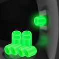 thumbnail image 2 of Tapones de válvulas de neumáticos que brillan en la oscuridad - Luminous No-Tool Install Protective Covers para coches, camiones y bicicletas, 2 of 3