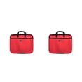 thumbnail image 4 of Injueey Bolsa de archivo de doble capa Documentos de gran capacidad Libro Papelería Bolsa de transporte Bolso de tableta Suministros de Rojo 2Conjunto, 4 of 6
