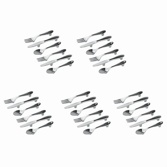 36 PCS Knife Spoon Fork Kitchen Cabinet Closet Drawer Pull Handles Knobs 3-Inch Center to Center (Silver)