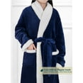 thumbnail image 3 of Premium Womens Sherpa Fleece Robe | Luxurious Soft, Warm, Plush Bathrobe, 3 of 7