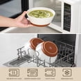 thumbnail image 3 of MALACASA Soup Bowls, Ceramic Salad Bowls Set of 4, 36oz for Ramen, Cereal, Fruit and Pho, Microwave & Dishwasher Safe, Speckled Deep Vanilla White Brown, 3 of 3