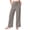 Grey, variant on Girls Cotton Linen Pants Wide Leg Drawstring Elastic High Waist Pants Teen Summer Casual Loose Lightweight with Pockets (Red, 8-9 Years)