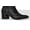 Black Vegan Leather, variant on Zuma Ankle Bootie, Stylish and Comfortable Close-Pointed Toe Low Block Zip-Up Women's Boot
