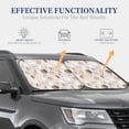 thumbnail image 2 of Lsque Rabbit In Space 2 PCS Windshield Sun Shade | CarFoldable Window Covers | Car Accessories Reflect UV for Universal Cars SUV Truck | Large, 2 of 7