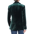 thumbnail image 2 of INC $90 Womens New 1127 Green Velvet Blazer Jacket L B+B, 2 of 2