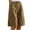 Khaki, variant on Linen Shorts for Women Wide Leg Knee Length Summer Casual Long Shorts Loose High Waisted Short with Pockets