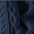 thumbnail image 5 of Zivyakyron Casual Sweaters for Men Fall Winter Long Sleeve Knit Pullover Warm Plain Crew Neck Slim Sweater Blue 2XL, 5 of 8