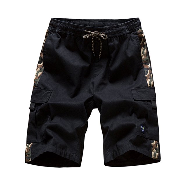 MAWCLOS Men Walking Cargo Sweat Short Camo Drawstring Elastic Waist Summer Beach Comfy Gym Jogger Basketball Jersey Pant Pocket