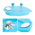 thumbnail image 4 of Mini Bañera De Plástico Para Pájaros Con Espejo azul, 4 of 4