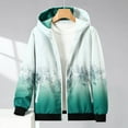 thumbnail image 3 of JHLZHS Fishing Jacket Mens Fashion Simple Hooded Color Blocking Pocket Cardigan Zipper Sweater Jacket Welding Jacket 046, 3 of 3