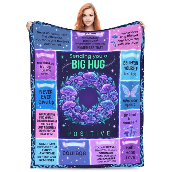 Get Well Gifts for Women, Inspirational Healing Blanket, Feel Better After Surgery Gifts, Soft Warm Hug Blanket Throw 50x40