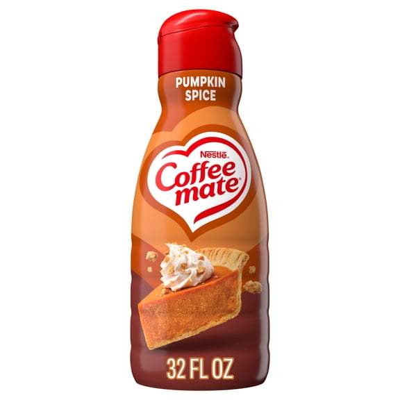 Coffee mate Pumpkin Spice Coffee Creamer, Non-Dairy, Sweet Like Pumpkin Pie, 32 fl oz Bottle