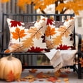 thumbnail image 5 of Fall Pillow Covers 18x18 Set of 2,Thanksgiving Pillows Decorative Throw Pillows Autumn Fall Leaves Outdoor Decor Pillow Cases Fall Decorations for Home Porch Farmhouse, 5 of 6