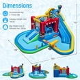 thumbnail image 3 of Costway Inflatable Water Park Kids Blow up Water Slide with Splash Pool Water Cannon With 950W Blower, 3 of 9