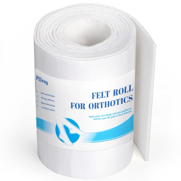 Rollo de fieltro adhesivo Pillieay Orthopedic de 0,3 cm de grosor, 15 x 2,3 m