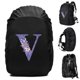 thumbnail image 3 of Mochila impermeable de 20 a 70 l con funda para lluvia, moderna, con letras de flores moradas, para deportes al aire libre, ciclismo, funda de seguridad para lluvia, para acampar y hacer senderismo, 3 of 5
