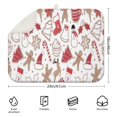 thumbnail image 2 of White Christmas Cookie Pattern Dish Drying Mat for Kitchen 1 Pack, Ultra Absorbent Microfiber Dishes Drainer Mats,18x24in(46x61cm), 2 of 4