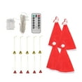 thumbnail image 3 of Christmas Decoration Lights LED Garden Decoration Lights Hanging Luminous Santa Claus Hat with Bells Battery Powered for Indoor Outdoor Decoration, 3 of 8