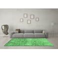 thumbnail image 3 of Ahgly Company Indoor Square Abstract Emerald Green Modern Area Rugs, 4' Square, 3 of 4