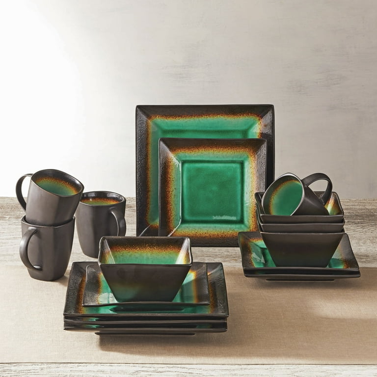 Jade Crackle Salad Plate - Square Shape - Walmart.com