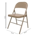 thumbnail image 3 of Silla Plegable Mainstays 78 x 46 x 50 cm de Metal Beige, 3 of 4