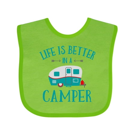 

Inktastic Life s Better in a Camper Gift Baby Girl Bib