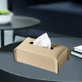 thumbnail image 5 of Taotanxi Tissue Box Cover, PU Leather Rectangular Tissue Box Holder with Magnetic Bottom Cover for Facial Tissues/Napkins, Office & Living Room Decor Box (Beige), 5 of 6